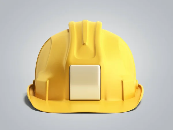 Hard hat background Construction tools 3d render on grey backgro — Stock Photo, Image