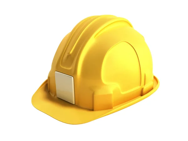 Capacete de chapéu duro Construção ferramentas 3d renderizar no branco sem sombra — Fotografia de Stock