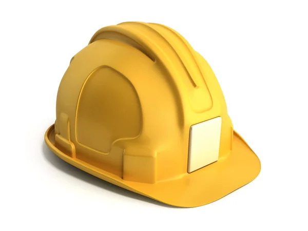 Hard hat background Construction tools 3d render on white — Stock Photo, Image