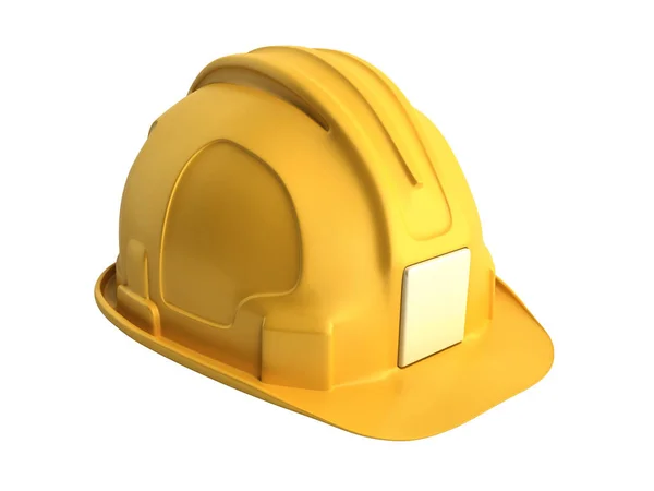 Hard hat sfondo Strumenti di costruzione rendering 3d su bianco no sha — Foto Stock