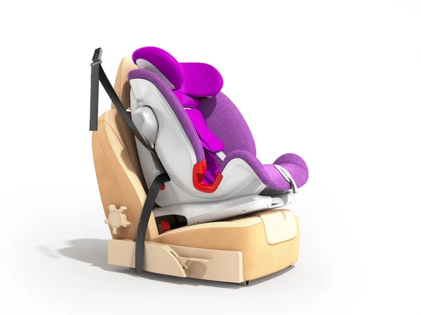 Детское сиденье 3D рендеринг на белом — стоковое фото