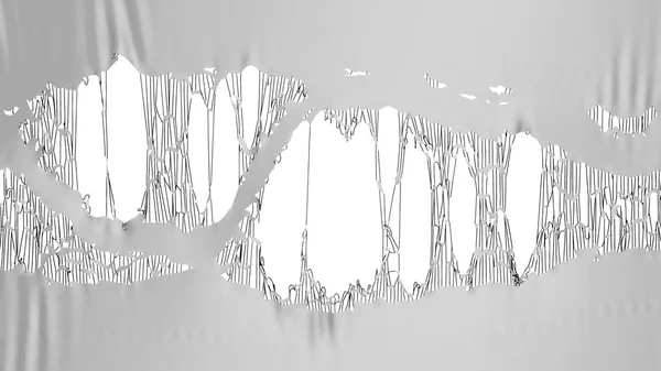 gri yırtık kumaş 3d render görüntü