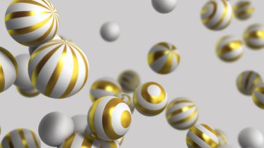 beyaz arka plan 3d render soyut arka plan beyaz topları