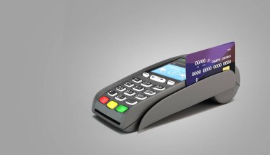 Gri gradyan için 3D terminali üzerinden kredi kartıyla ücretsiz ödeme