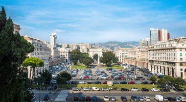 Cenova şehir görüntülemek, Avrupa çekim, Ekim ayında İtalya seyahat