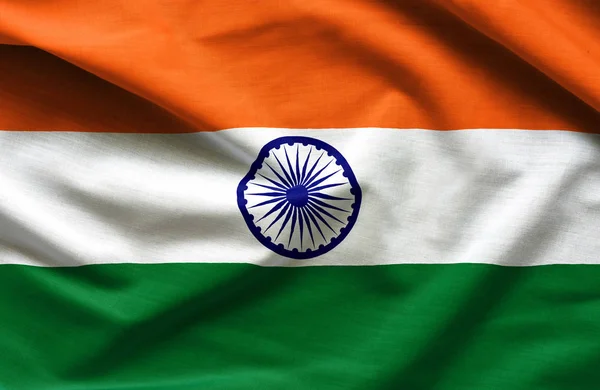 India waving flag — Stock Photo, Image
