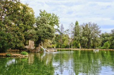 Roma Villa Borghese güzel park, İtalya