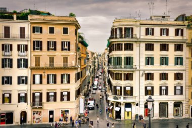 Roma, İtalya, 5 Ekim 2019 - Roma, İtalya sokakları ve şehir manzaraları, Avrupa seyahati, 5 Ekim 2019