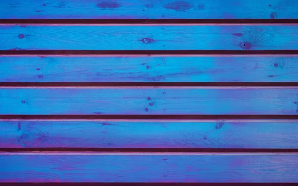 Barevné Kreativní Pozadí Textury Vodorovných Dřevěných Prken Barvené Zářící Modré — Stock fotografie