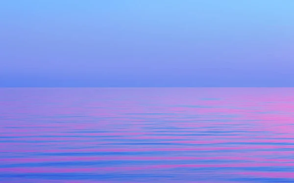 Abstract Motion Blurred Purple Blue Pink Seascape Background Reflection Sunset — Stock Photo, Image