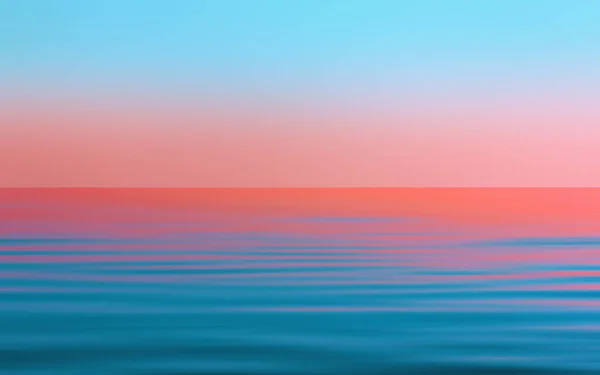 Reflektion Solnedgången Det Strömmande Vattnet Abstrakta Turkos Blå Och Rosa — Stockfoto