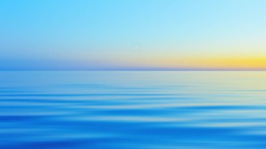 Mavi sarı gece deniz manzarası Backgrou ile soyut hareket bulanık
