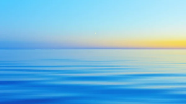 Mavi sarı gece deniz manzarası Backgrou ile soyut hareket bulanık