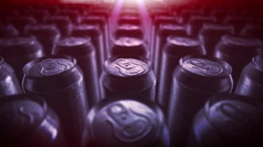 4k alüminyum soda kutuları enerji içeceği geri dönüşüm yakın. döngü arka plan bira, can, tin, can, soda, alkol, içecek, yeniden, fabrika, geri dönüşüm, şişelenmiş, alüminyum, çelik, dağıtım, enerji içecekleri,