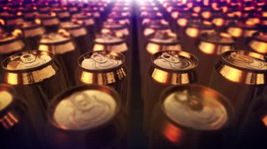 4k alüminyum soda kola kutu. bira kutuları geri dönüşüm yakın. enerji içeceği. döngü arka plan