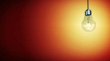 Arka planda patlayan ampul 4k Yaratıcı kavram. yenilik fikri