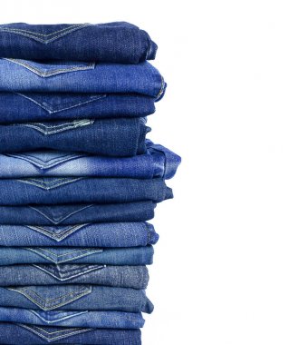 kot pantolon beyaz arkaplanda izole.