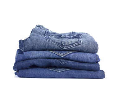 kot pantolon beyaz arkaplanda izole.