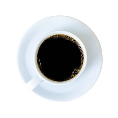 Beyaz arka plan kırpma yolu üzerinde izole kahve.