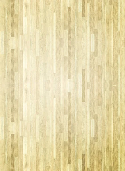 Hardwood Maple Basketball Court Floor Viewed — Stock Photo, Image