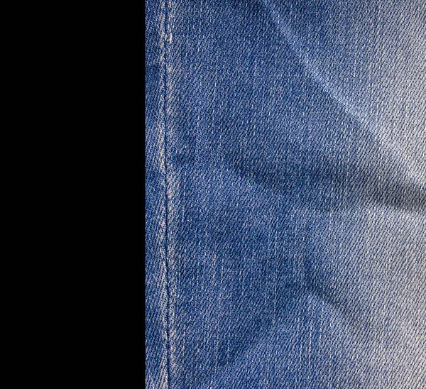 Jeans Isolated Black Background — Stock Photo, Image