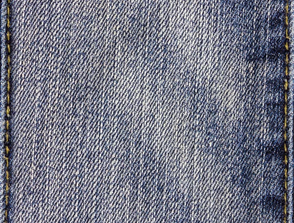 牛仔裤质地 空斜纹棉布背景 — 图库照片