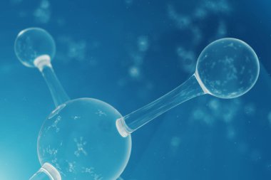 Molekülleri, atomlar bacground. Başlık sayfası veya el ilanı için tıbbi geçmişi. Moleküler yapısı atom düzeyinde. 3D çizim