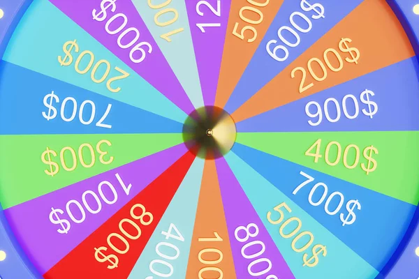 3d illustration roue colorée de la chance ou de la fortune. La roulette, la roue du casino. La fortune des roues — Photo