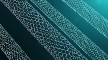 Grafen moleküler nano teknoloji yapısının görünümü