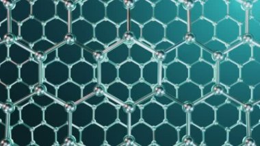 Grafen moleküler nano teknoloji yapısının görünümü