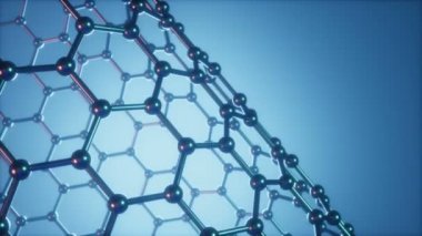 Grafen moleküler nano teknoloji yapısının görünümü