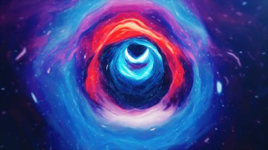 3D çizim tünel veya solucan deliği, bir evren başka bir ile bağlayabilirsiniz tünel. Soyut hız tüneli warp alanı, solucan deliği veya kara delik, cosmos içinde geçici alan üstesinden sahne.