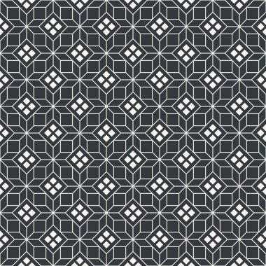 Çağdaş Dikişsiz soyut desen tek renkli veya iki renk vektör