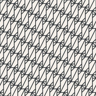 Çizgi kesintisiz geometrik soyut desen tek renkli veya iki renk vektör