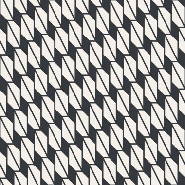 Satır geometrik damalı Dikişsiz soyut desen tek renkli veya iki renk vektör