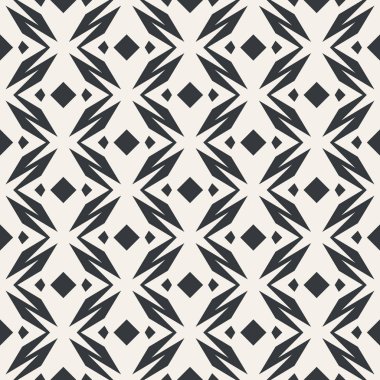 Geometrik soyut seamless modeli tek renkli veya iki renk vektör