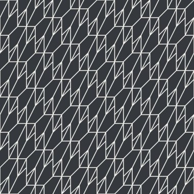 Çizgi kesintisiz geometrik soyut desen tek renkli veya iki renk vektör