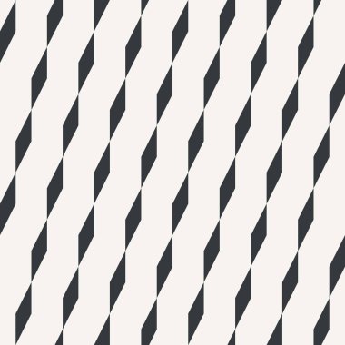 Rhombus geometrik Dikişsiz soyut desen tek renkli veya iki renk vektör