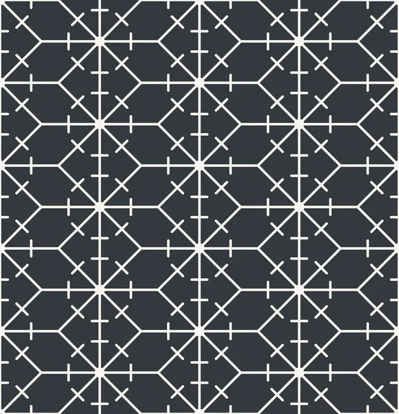 Geometric Abstract Seamless Pattern Monochrome Two Colors Vector — Stock Vector