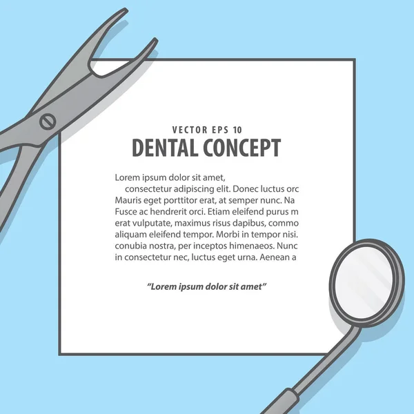 Οδοντιατρικού Εξοπλισμού Πλαισίων Εικονογράφηση Διάνυσμα Μπλε Φόντο Οδοντιατρική Έννοια — Διανυσματικό Αρχείο