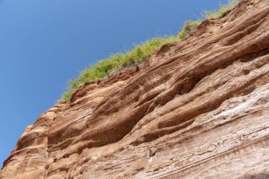 Sidmouth, Devon, İngiltere, İngiltere'de. Trias kırmızı kayalıklarla Wessex kenarı