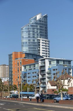 Modern renkli Özellikler kamber bölgesindeki, Portsmouth, İngiltere