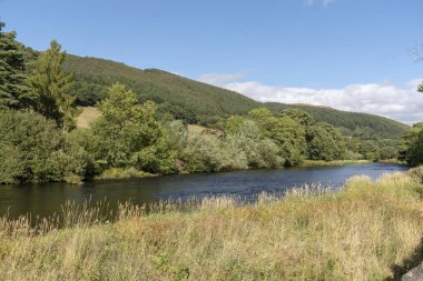 Llangollen Vale, Denbighshire, North Wales, İngiltere akan River Dee