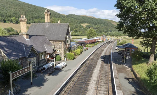 Carrag Station Denbighshire Gales Del Norte Reino Unido Estación Pista — Foto de Stock