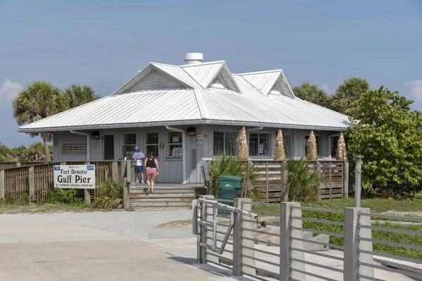 Café Tienda Gulf Pier Fort Desoto Park Florida — Foto de Stock