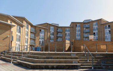 Exeter Üniversitesi, Streatham kampüs, Exeter, Devon, İngiltere, İngiltere'de. Konuk ve öğrenci konaklama binaları Devon Exe Vadisi alanı gözden kaçırmak.