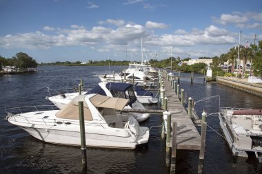 Tarpon Springs Florida ABD - Ekim 2016 - zevk kruvazör bakış Tarpon Bayou Fl bize yuvaya