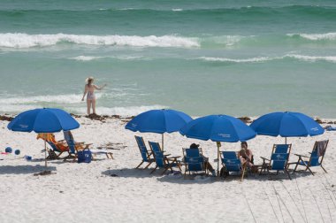 Tatilciler Florida ABD Sahil, kuzeybatısında, plaj