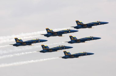 Mavi melekler uçuş gösteri sqaudron Nas Pensacola Florida ABD traing uçuş