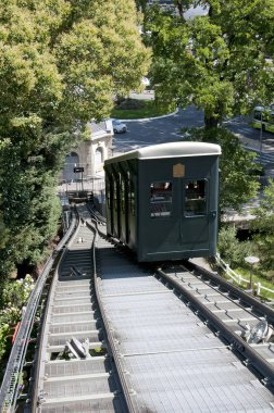 Chateau de Pau ve Güneybatı Fransa'da Pau İstasyonu arasında faaliyet Füniküler Demiryolu
